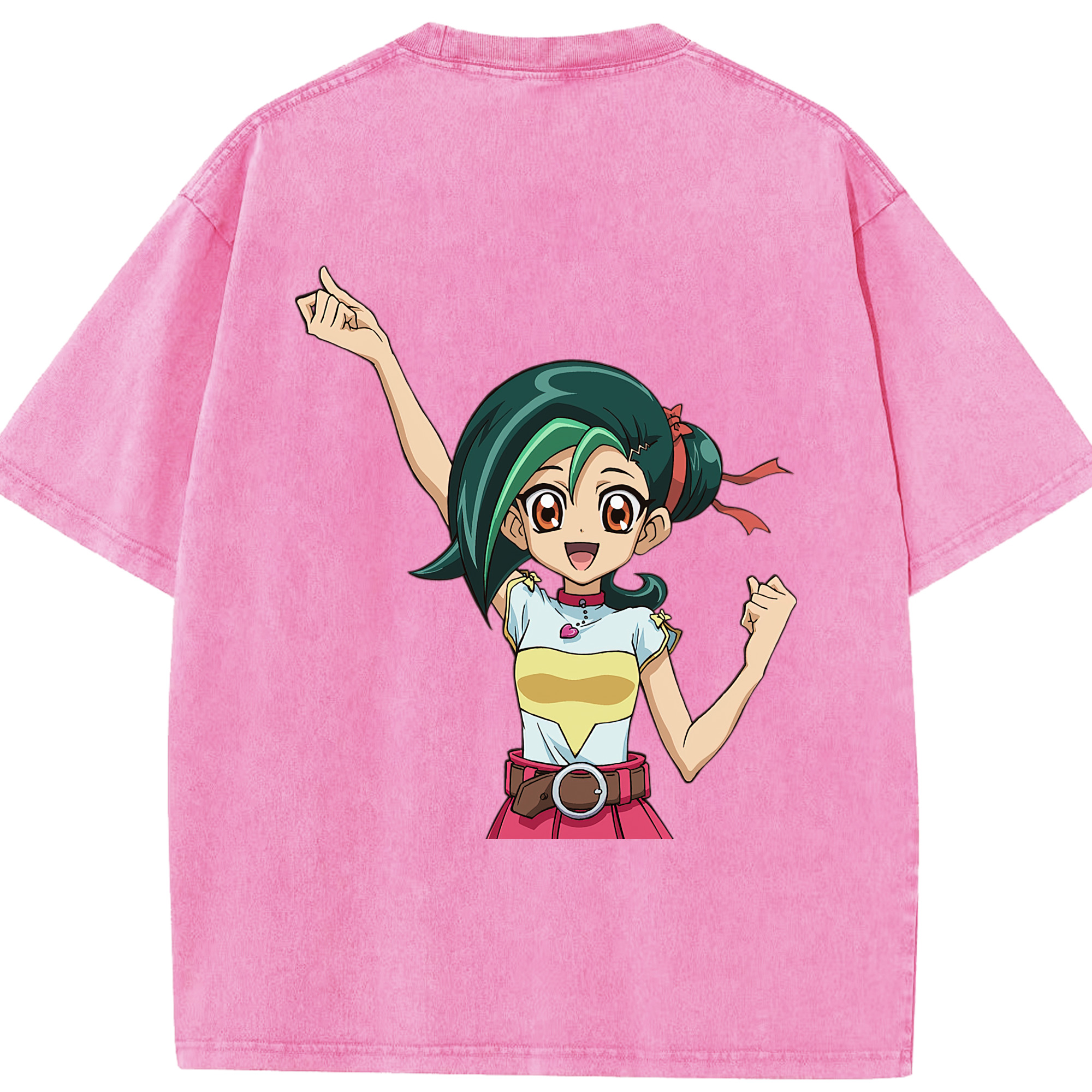 （画像用） 遊☆戯☆王 Yu-Gi-Oh! 綿100% ヴィンテージ風 半袖Tシャツ（背面プリント）